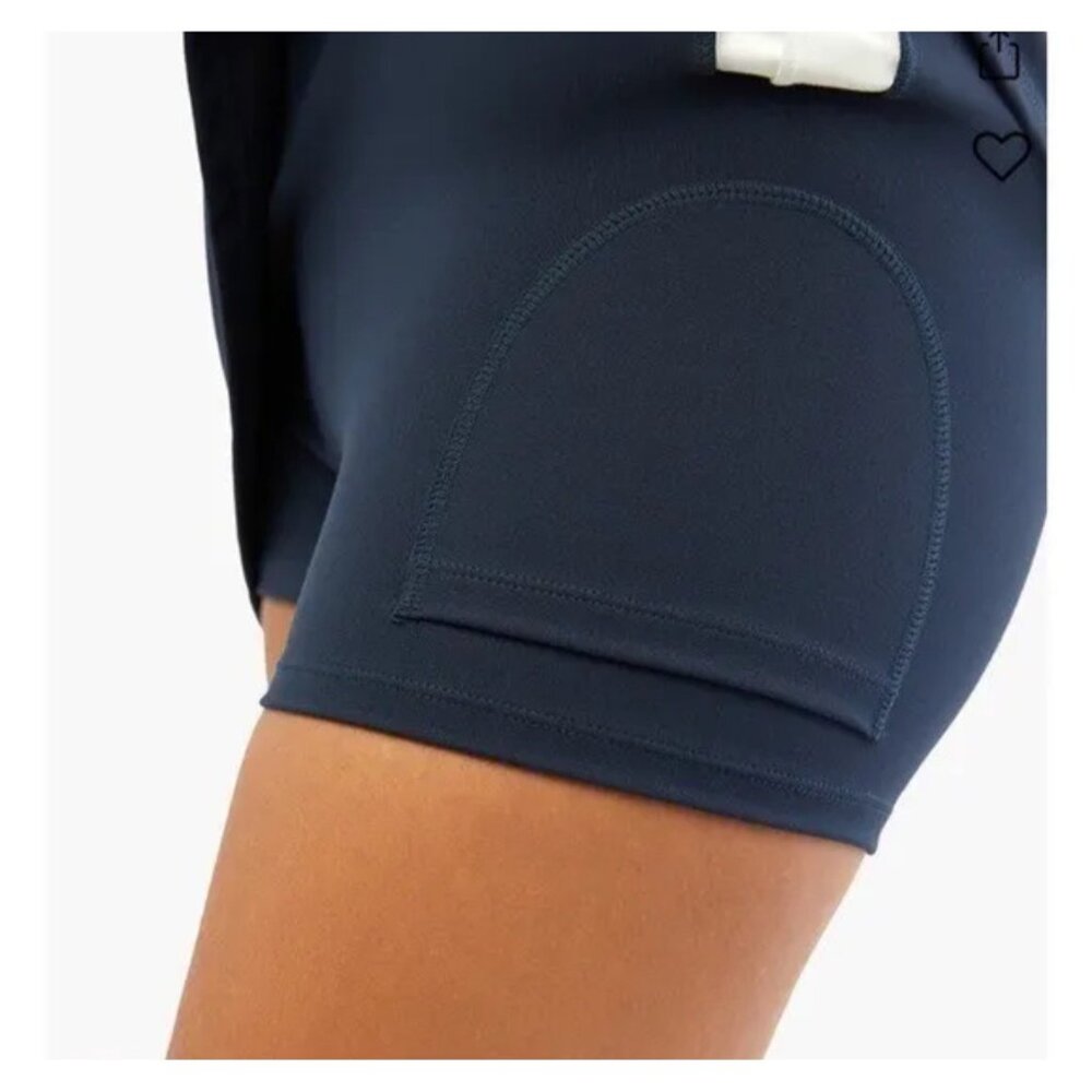 WeWoreWhat NWT Active Skort Tennis Skirt Sz XS Womens Blue and Optic White Revol - Picture 8 of 9